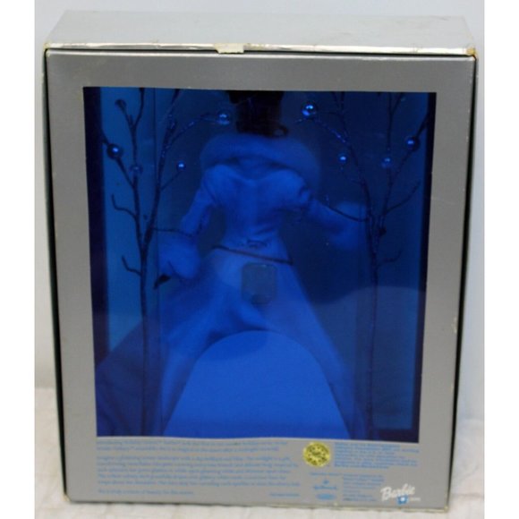 2003 Mattel Holiday Visions Barbie Doll Winter Fantasy Special Edition Glitter - Picture 3 of 11